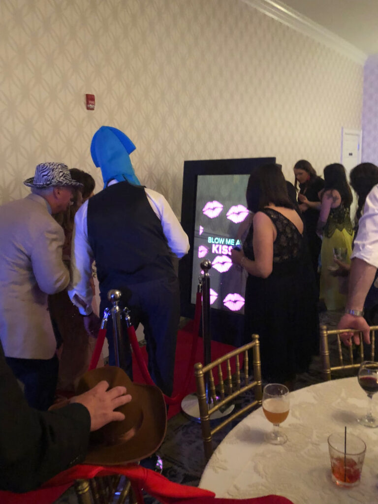 photo booth in birthday party